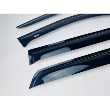 Дефлектори вікон Hyundai Santa Fe II 2006-2012 накладні (DEFL) Q2-1